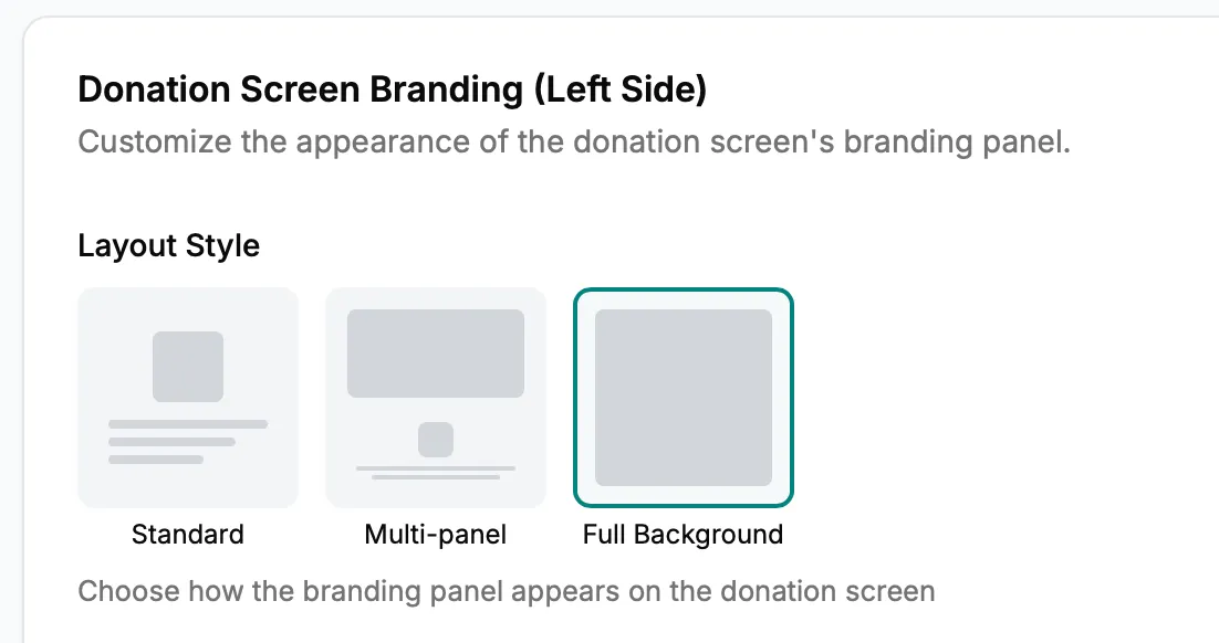 Kind Kiosk Donation Layouts