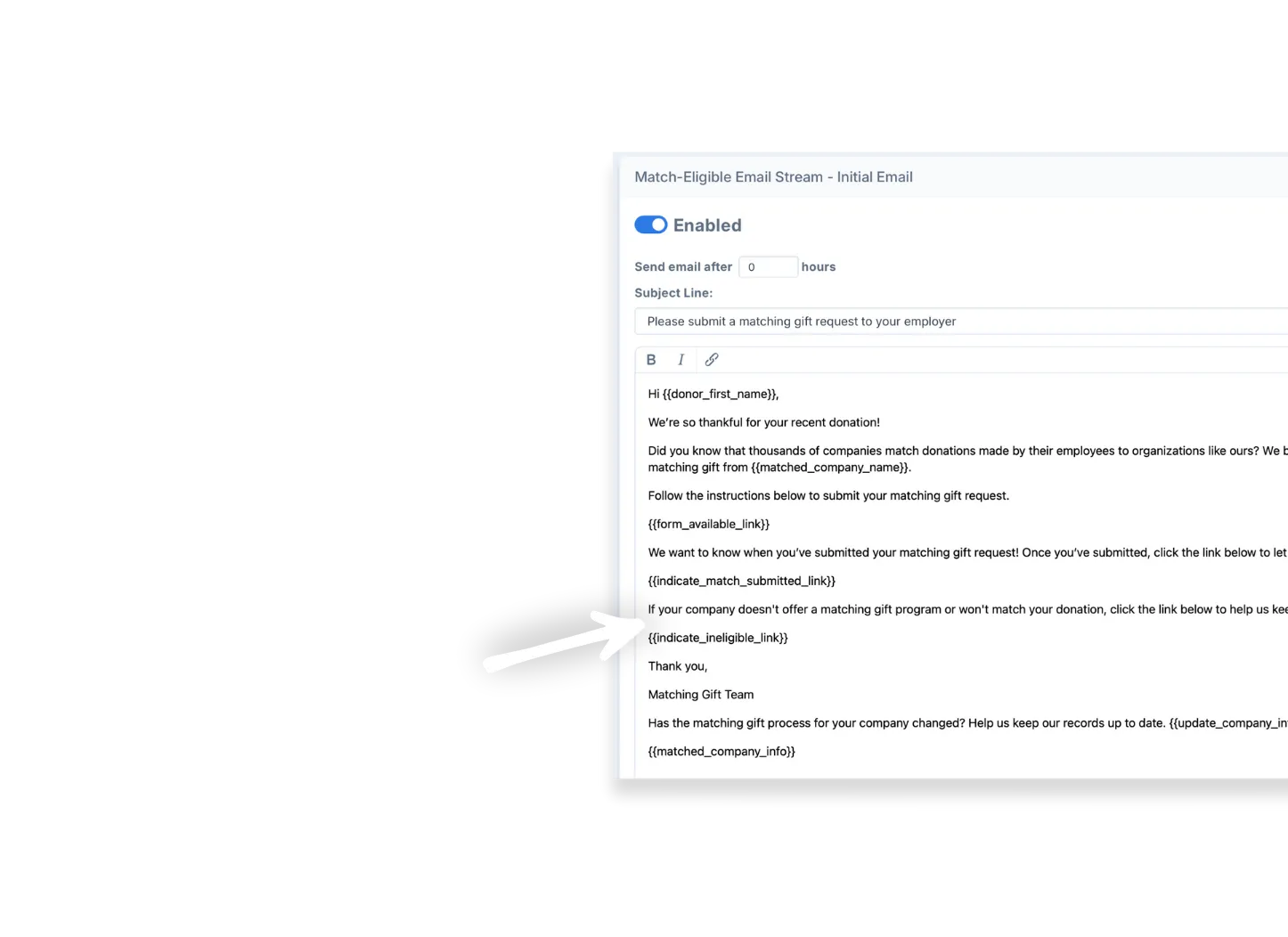 Double the Donation Dashboard Screen