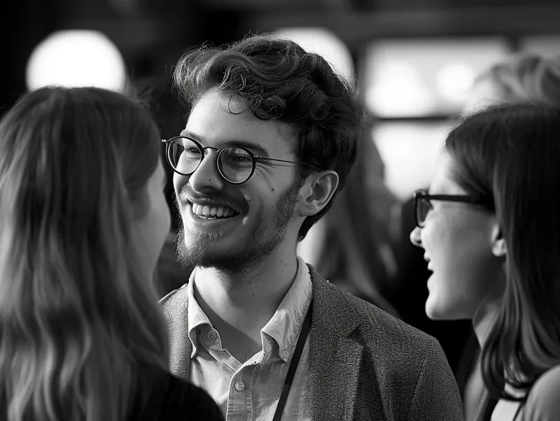 People at a networking event
