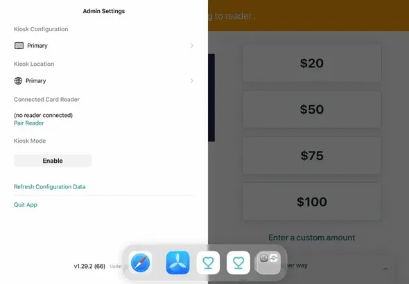 Enable Disable Kiosk Mode