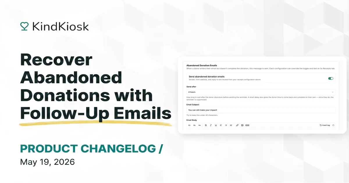 Recover Abandoned Donations with Follow-Up Emails