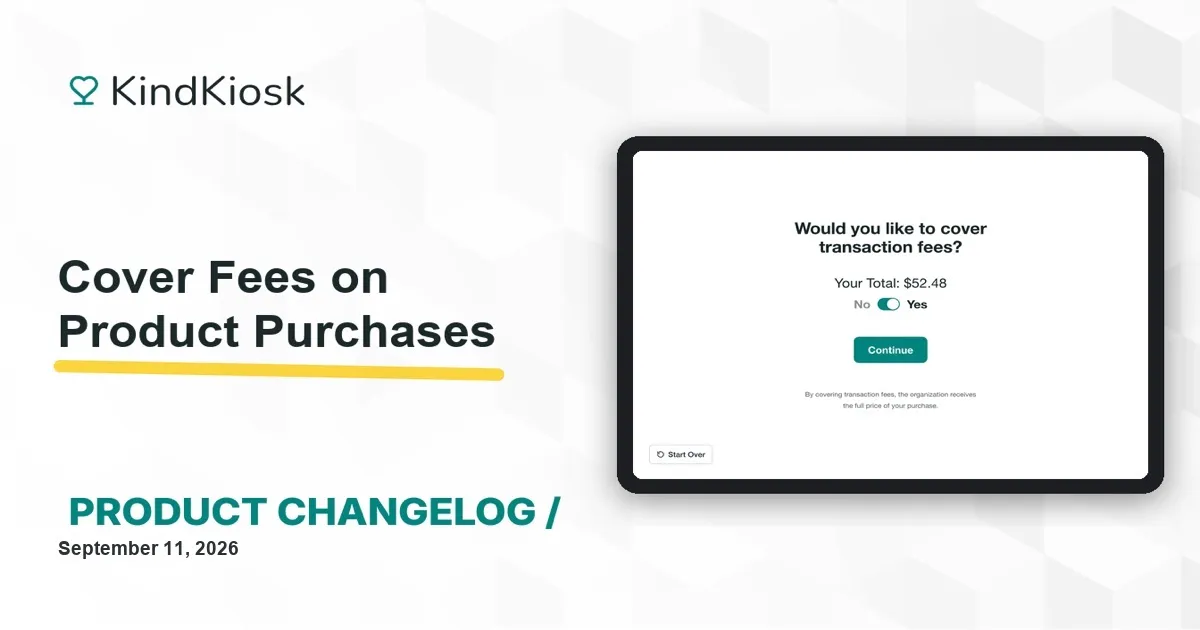Cover Fees on Product Purchases