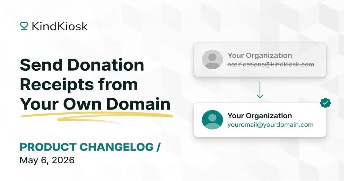 Send Donation Receipts from Your Own Domain