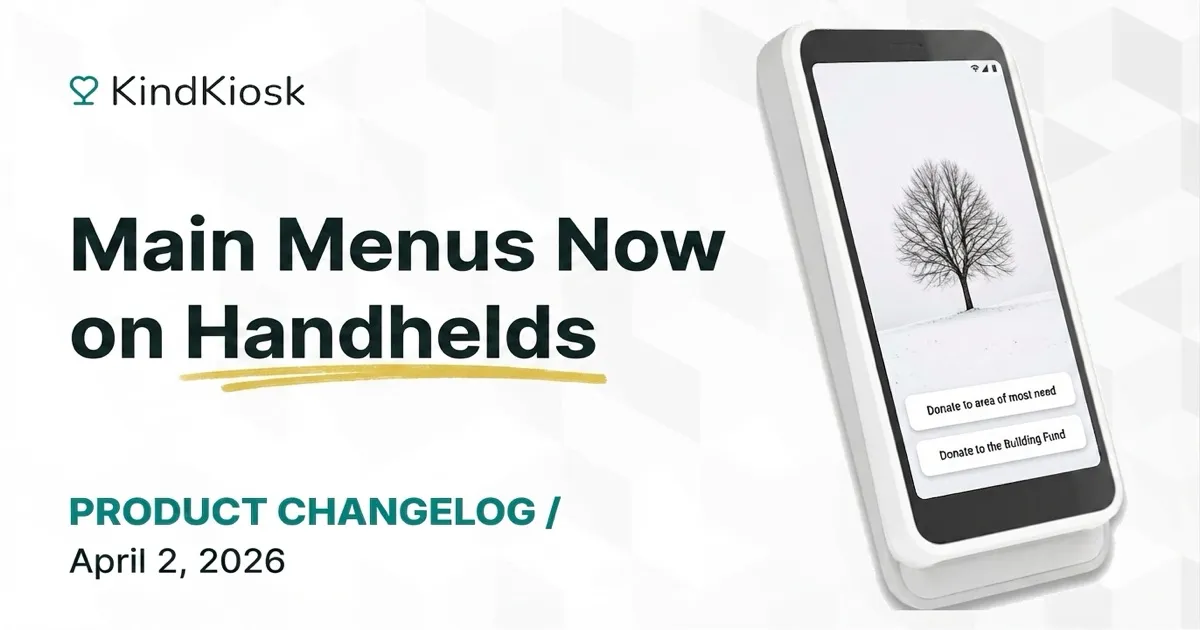 Main Menus Now on Handhelds